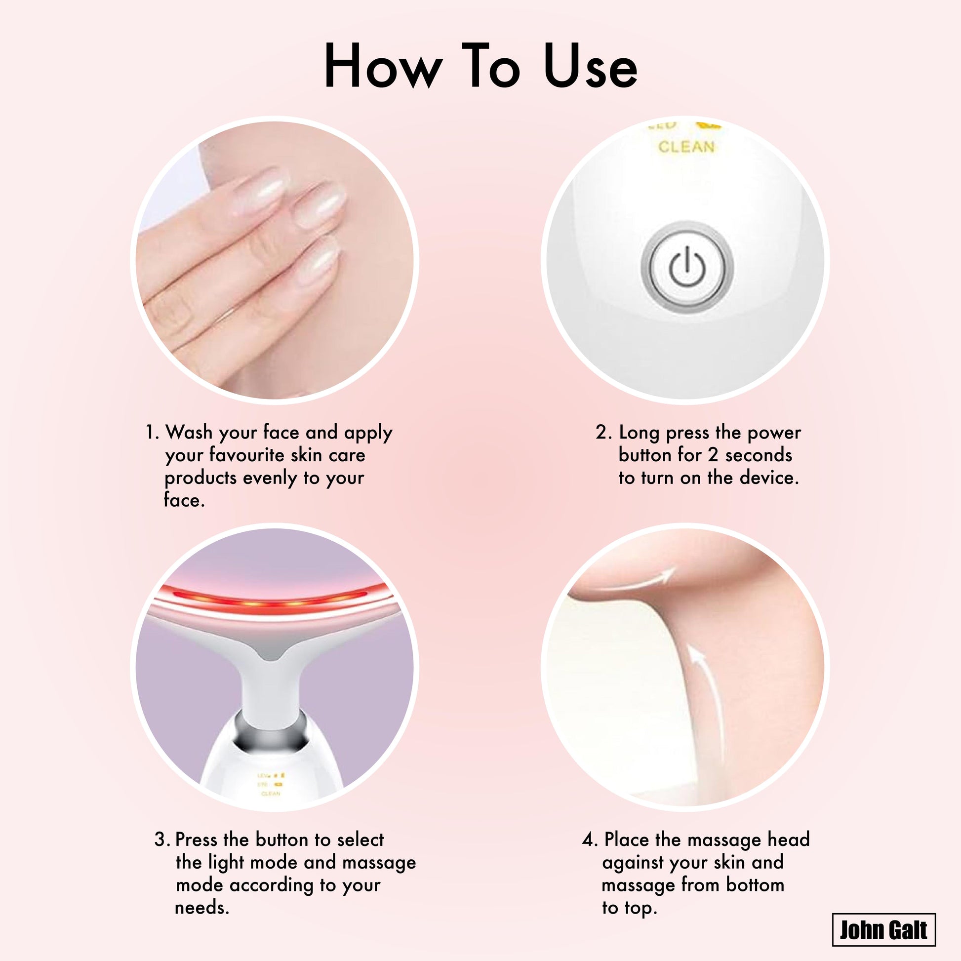 Revitalize Your Skin with the 7-in-1 Dolphin-Shaped Red Light Therapy Massager for Face and Neck - Featuring 7 LED Modes for Ultimate Care