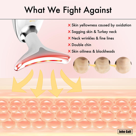 Revitalize Your Skin with the 7-in-1 Dolphin-Shaped Red Light Therapy Massager for Face and Neck - Featuring 7 LED Modes for Ultimate Care
