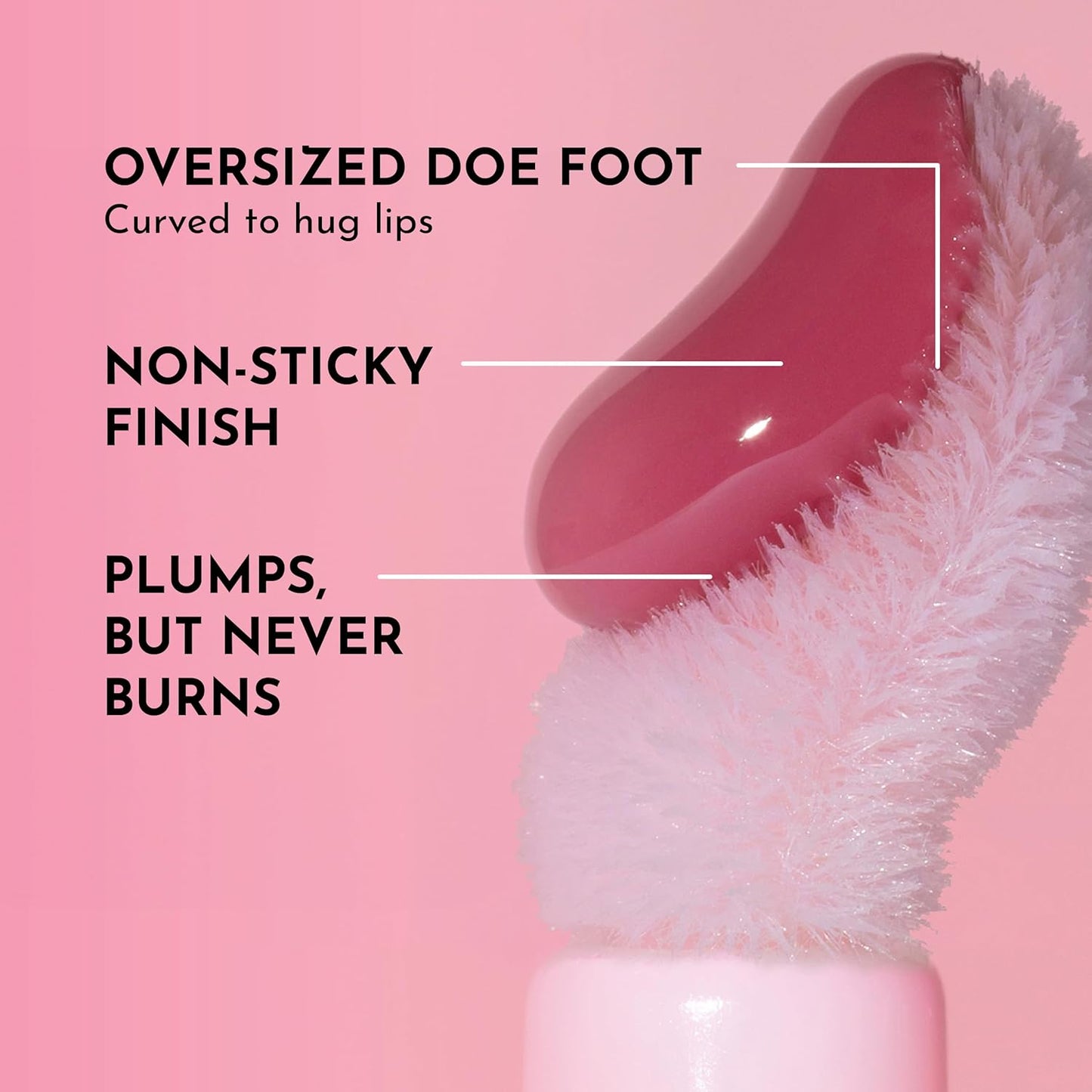 Achieve Luscious Lips with Our Velvet Pink Forget the Filler Lip Plumper Gloss - 0.11 Fl Oz