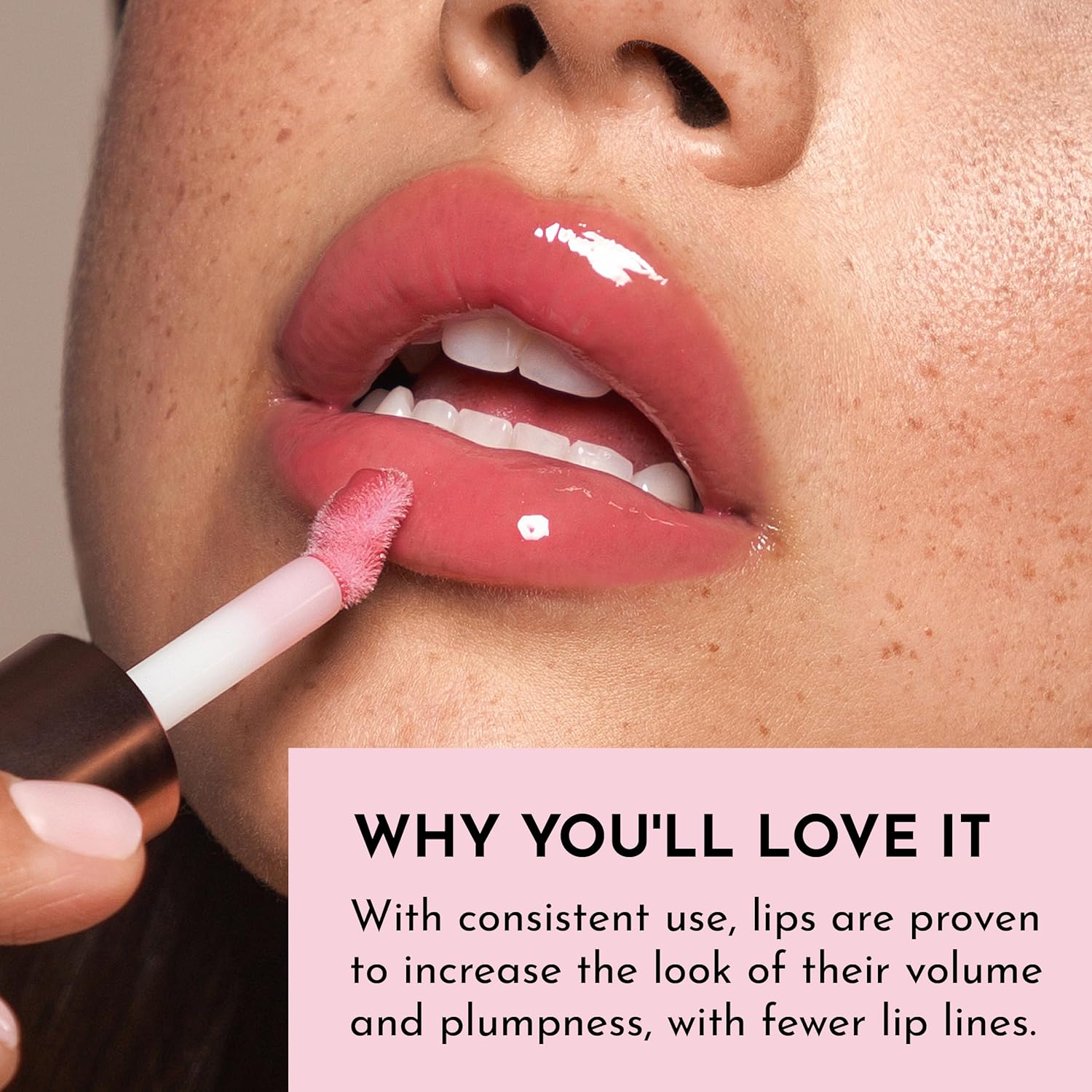 Achieve Luscious Lips with Our Velvet Pink Forget the Filler Lip Plumper Gloss - 0.11 Fl Oz
