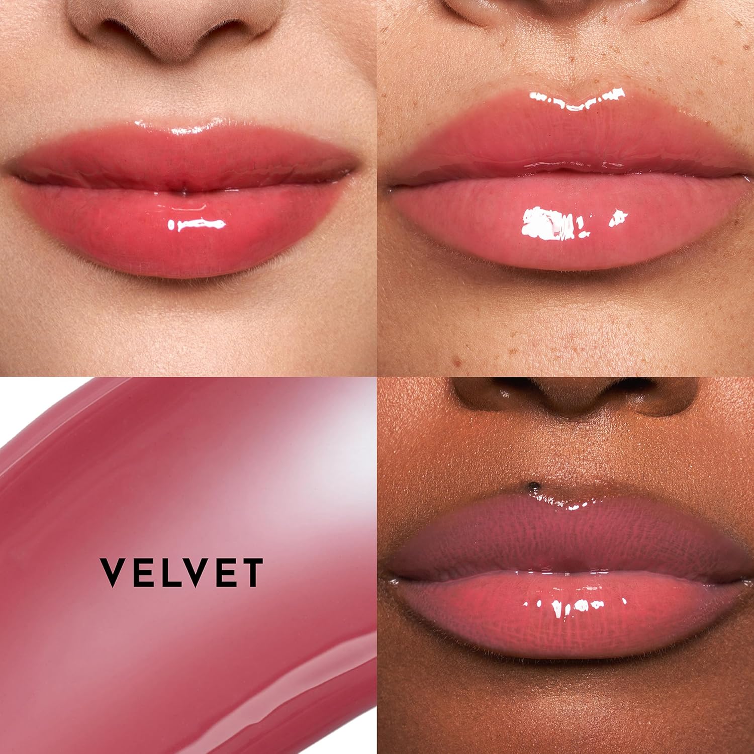 Achieve Luscious Lips with Our Velvet Pink Forget the Filler Lip Plumper Gloss - 0.11 Fl Oz