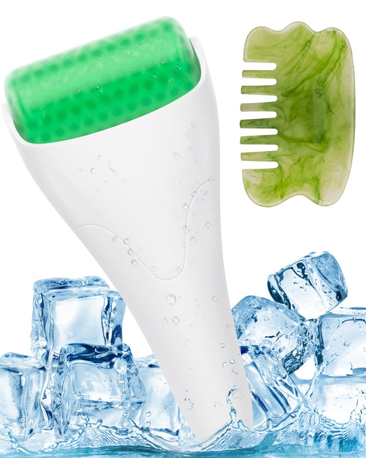 Premium Ice Roller and Gua Sha Massager Set for Facial and Body Care, Ideal for Reducing Puffiness and Enhancing Skin Health - Perfect Gift for Women