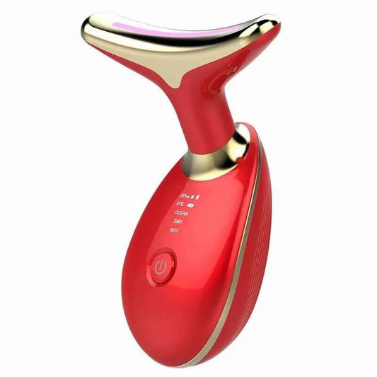 Revitalize Your Skin with the 7-in-1 Dolphin-Shaped Red Light Therapy Massager for Face and Neck - Featuring 7 LED Modes for Ultimate Care