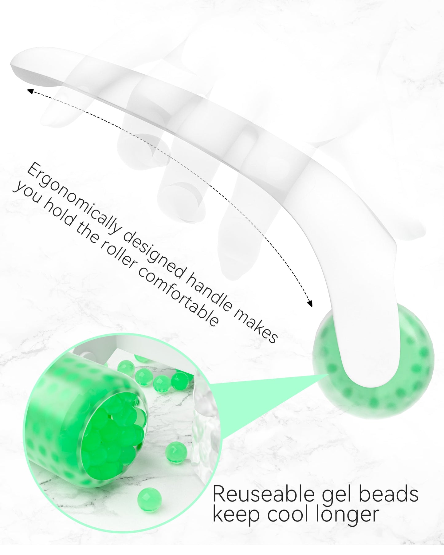 Premium Ice Roller and Gua Sha Massager Set for Facial and Body Care, Ideal for Reducing Puffiness and Enhancing Skin Health - Perfect Gift for Women